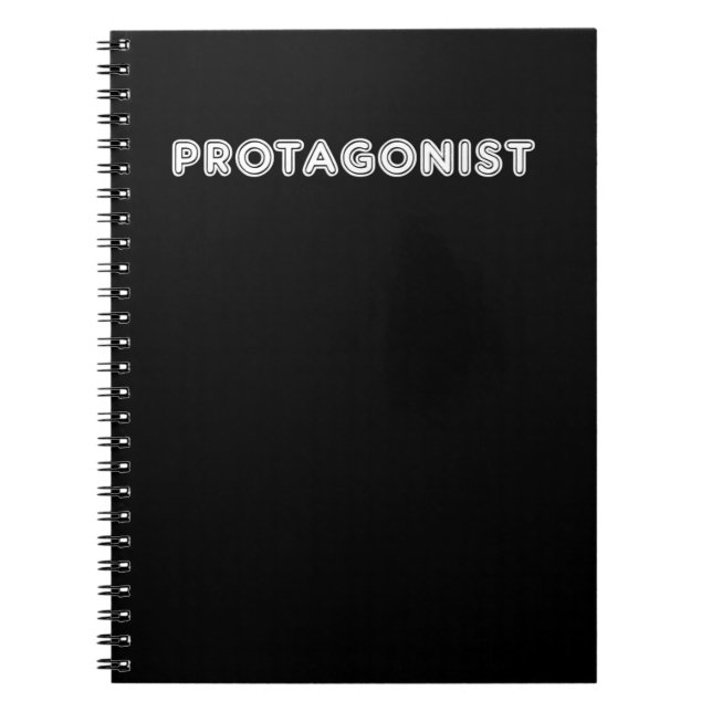 Protagonist Men Women Hero Movie Acter Acting Notebook (Front)