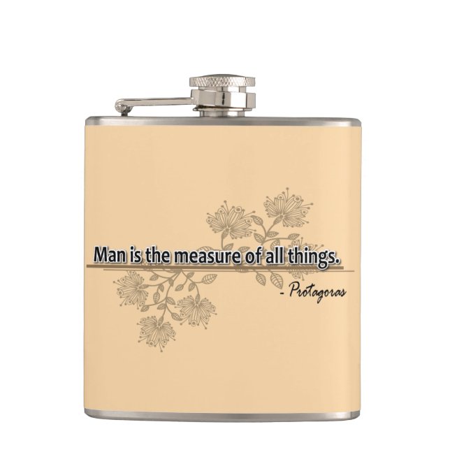 Protagoras Hip Flask (Front)
