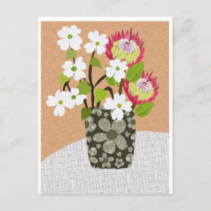 Protea and Dogwood Postcard