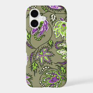Protea Batik Hawaiian Tropical Floral Khaki