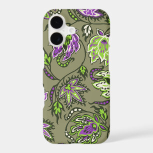 Protea Batik Hawaiian Tropical Floral Khaki