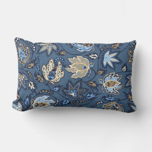 Protea Batik Tropical Flower Lumbar Pillows