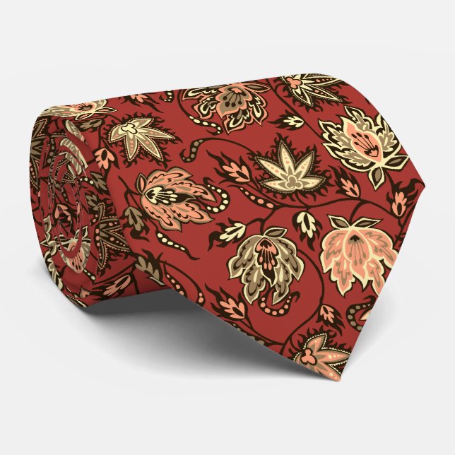 Protea Batik Tropical Two-sided Printed Tie (Rolled)
