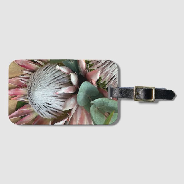 Protea Bouquet Luggage Tag (Front Horizontal)