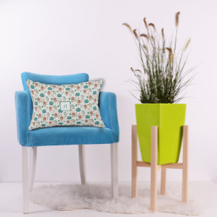 Protea Flower Desert Floral beige Pattern  Decorative Cushion