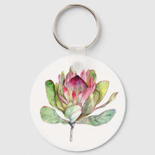 Protea Flower Key Ring