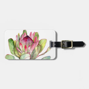 Protea Flower Luggage Tag