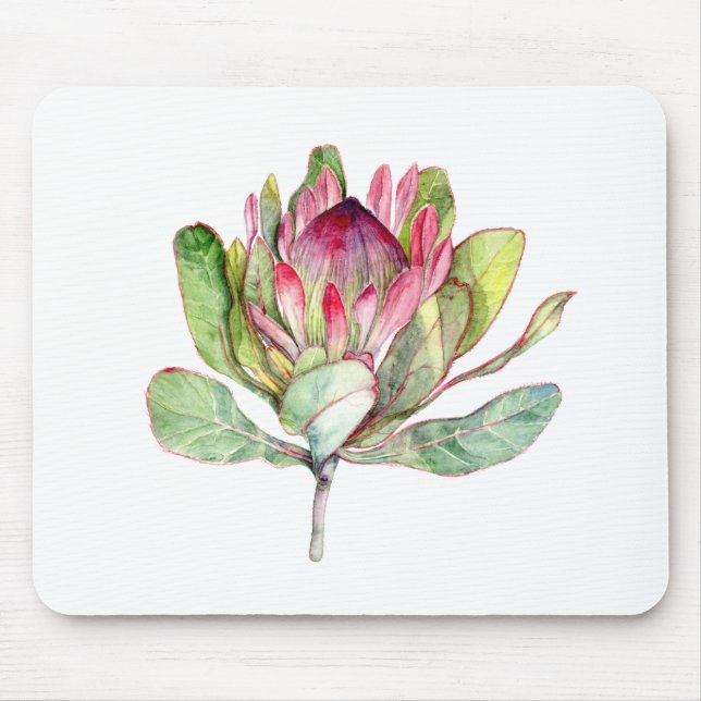 Protea Flower Mouse Pad (Front)