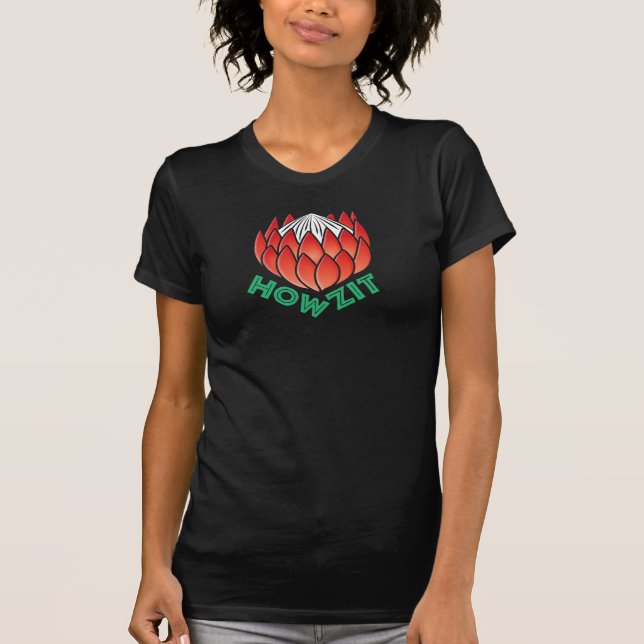 Protea Flower South Africa | Howzit Hello T-Shirt (Front)