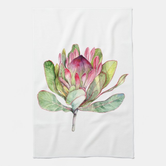 Protea Flower Tea Towel (Vertical)