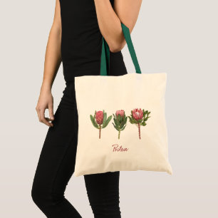 Protea Flowers Tote Bag