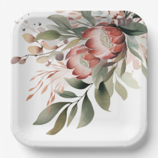 Protea Paper Plate
