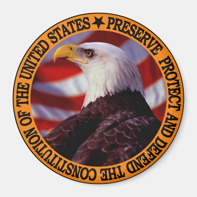 Protect And Defend Magnet (Front)