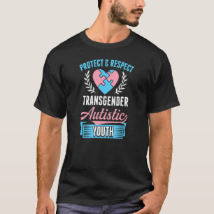 Protect And Respect Transgender Autistic Youth Lgb T-Shirt