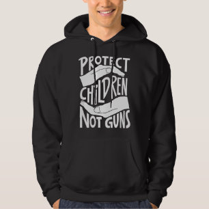 Protect Children Not Guns Orange Hoodie