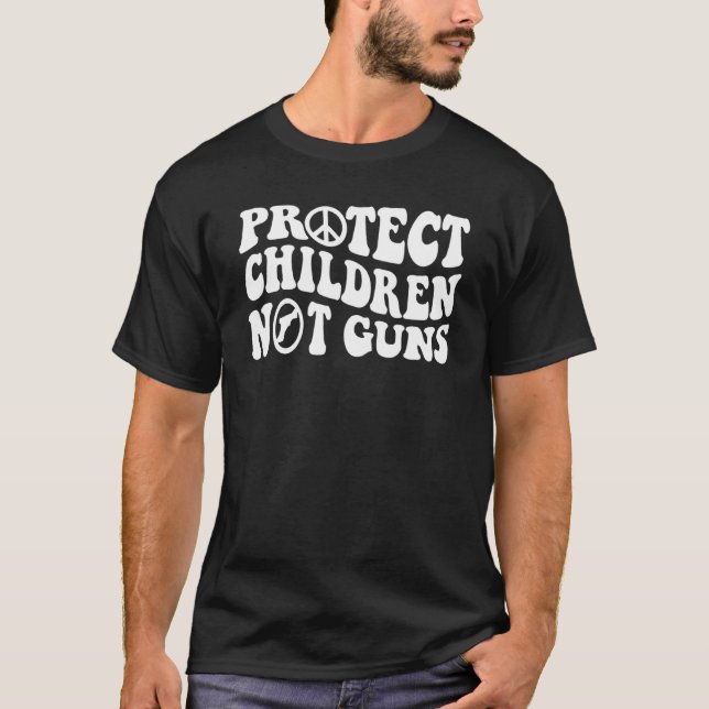 Protect Children Not Guns Wear Orange T-Shirt (Front)