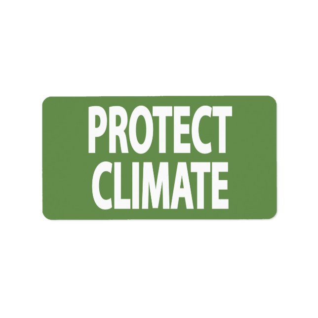 Protect climate label (Front)