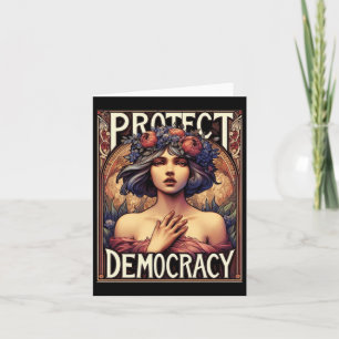 Protect Democracy Political And Feminist Activism  Card