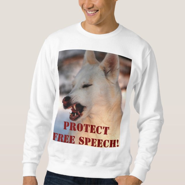 Protect Free Speech sweatshirt (Front)