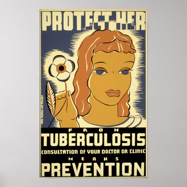 Protect Her From Tuberculosis Poster (Front)