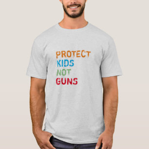 Protect kids. Not guns colours distressed grunge T-Shirt