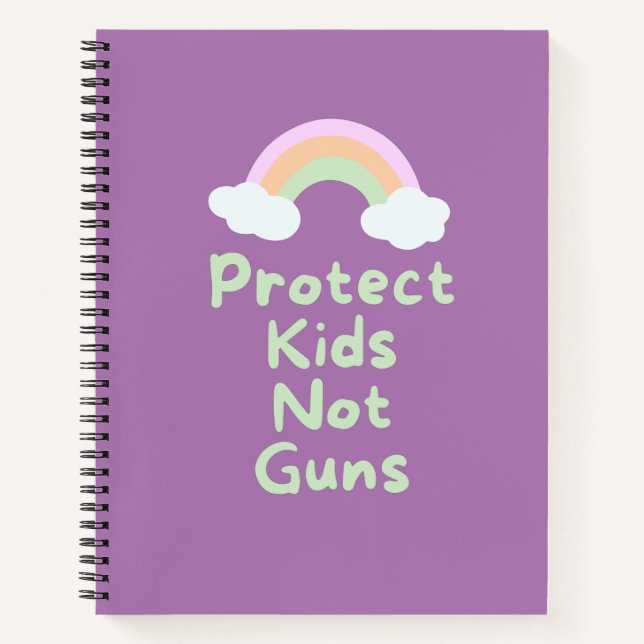 Protect Kids Not Guns Word Art Journal (Front)