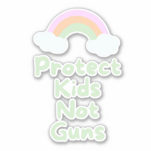 Protect Kids Not Guns Word Art Vinyl Decal