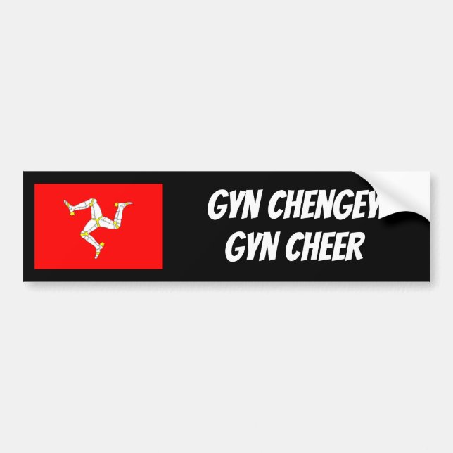 Protect Manx Gaelic Bumper Sticker (Front)