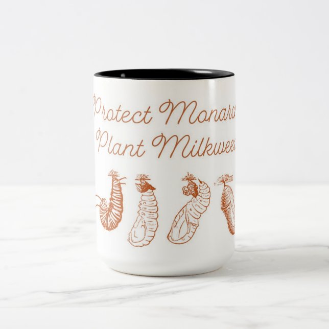 Protect Monarchs Plant Milkweed Coffee Mug (Center)