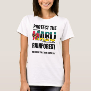 Protect MOUNT MABU RAINFOREST Mozambique Flag T-Shirt