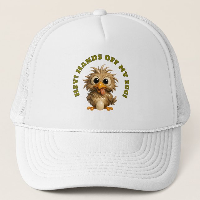 Protect My Egg  Trucker Hat (Front)