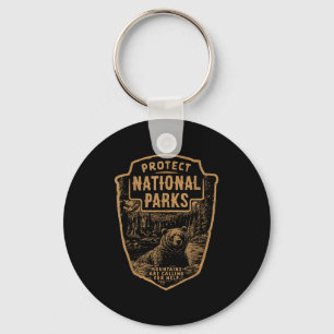 Protect National Parks Bear Resist Key Ring