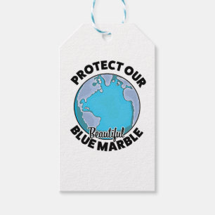 Protect Our beautiful Blue Marble Gift Tags