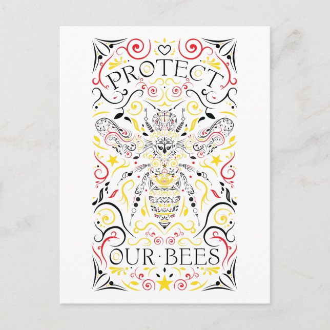 protect our bees postcard (Front)