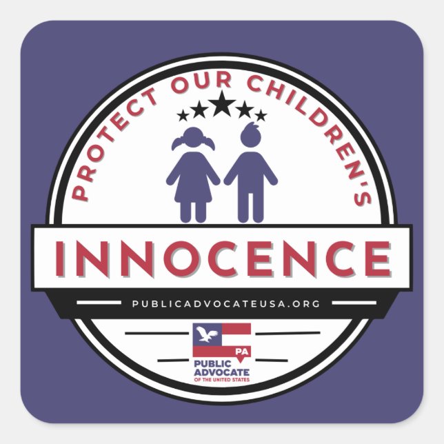 Protect Our Children's Innocence Stickers (Front)