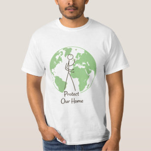 Protect Our Home" Earth T-Shirt   Environmental Co