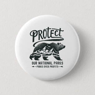 Protect Our National Parks Defund Doge Parks Not P 6 Cm Round Badge