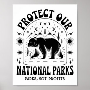 Protect Our National Parks Defund Doge Parks Not P Poster