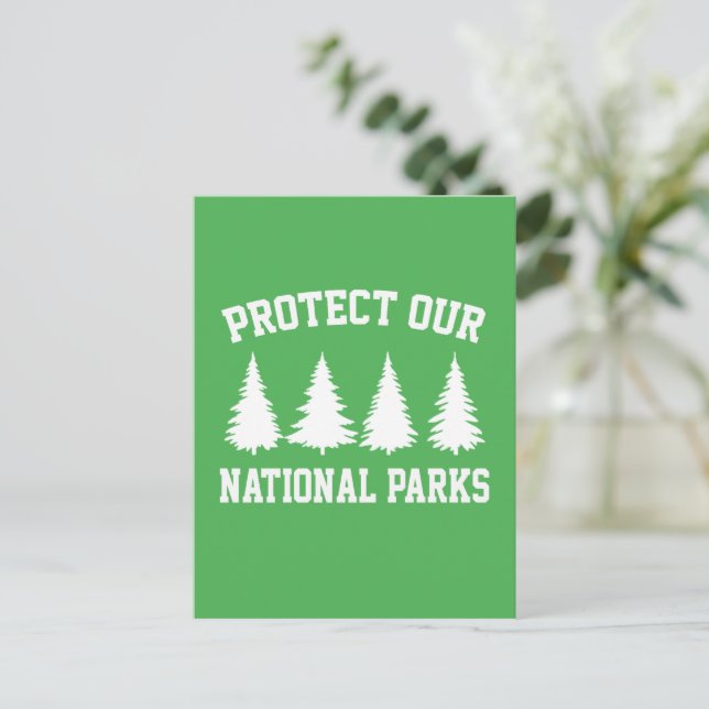 Protect our National Parks - Earth Day Postcard (Standing Front)