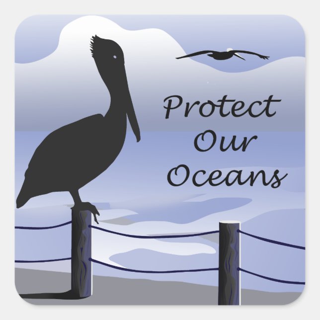 Protect Our Oceans Sticker (Front)
