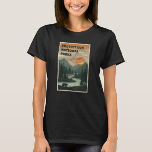 Protect Our Parks - National Parks Usa Sticker T-Shirt