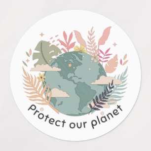 Protect Our Planet - Earth Day (Cartoon texture)