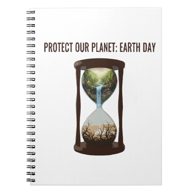  Protect Our Planet Earth Day Environmental Awaren Notebook (Front)