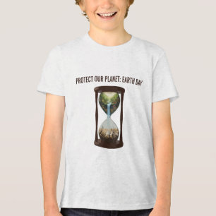 Protect Our Planet Earth Day Environmental Awaren Tri-Blend Shirt