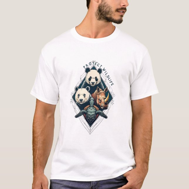 Protect Our Planet's Creatures: A Call to Action  T-Shirt (Front)