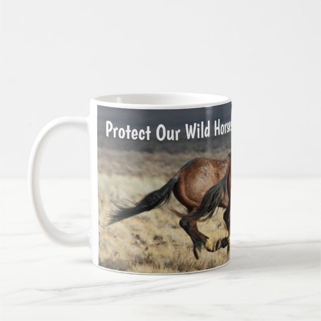 Protect Our Wild Horses WHE Mug (Left)