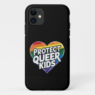  Protect Queer Kids  Rainbow Heart  LGBT Pride  Case-Mate iPhone Case