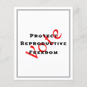 Protect Reproductive Freedom Vote Flyer