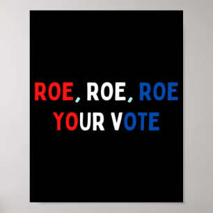 Protect Roe  Roe Roe Roe Your Vote  Pro Roe  Pro C Poster