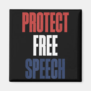 Protect Speech Patriotic Men And Women Magnet